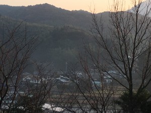 山頂より田名地区を望む