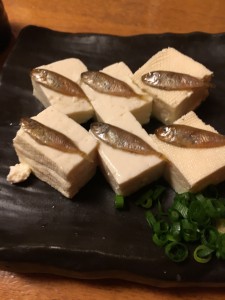 スクガラス豆腐